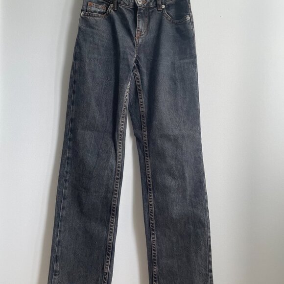 Washed black H&M jeans size 0 - Picture 1 of 5